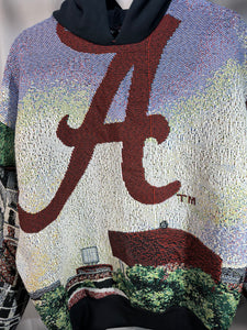 Custom Alabama Bryant Denny Blanket Crewneck Medium