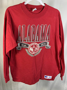 Vintage Alabama Russell Long Sleeve Shirt Large