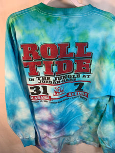 2001 Iron Bowl Long Sleeve Tie Dye T-Shirt XL