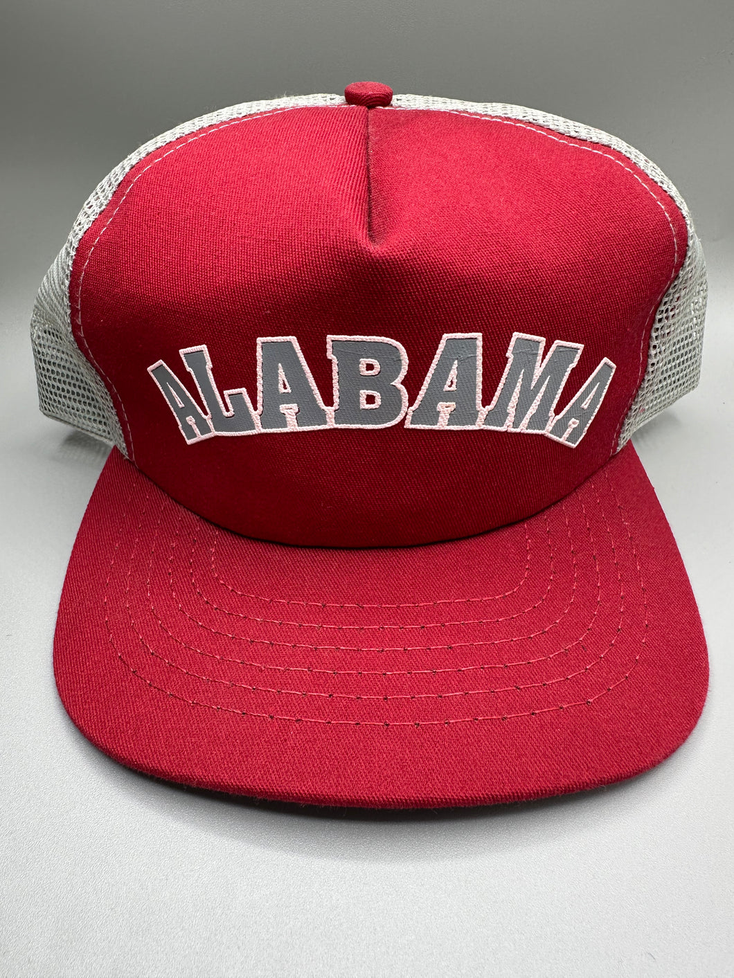 Vintage Alabama Spellout Trucker Snapback Hat USA