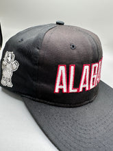 Load image into Gallery viewer, Vintage Alabama Spellout All Black Snapback Hat
