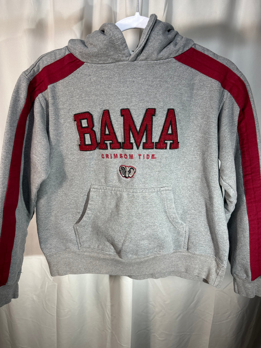 Vintage Bama Grey Hoodie Sweatshirt Small