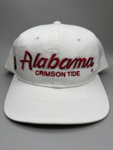 Load image into Gallery viewer, Vintage Alabama X Sports Specialties Script All White Snapback Hat
