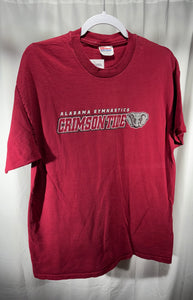 Vintage Alabama Gymnastics X Hanes Red T-Shirt Large