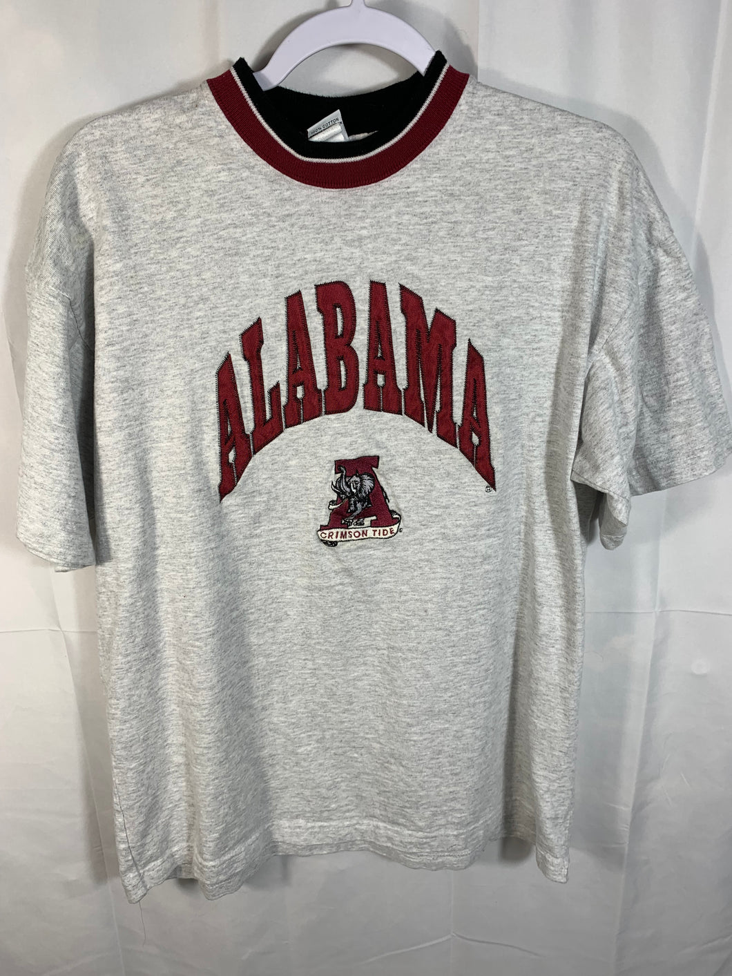 Vintage Alabama Grey Spellout T-Shirt Large