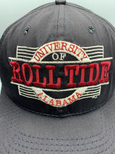 Load image into Gallery viewer, Vintage University of Alabama Black Snapback Hat
