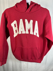 Vintage Bama Russell Spellout Hoodie Medium