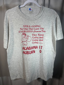 1992 Iron Bowl Grey Energizer Big AL T-Shirt Medium