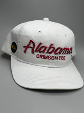 Load image into Gallery viewer, Vintage Alabama X Sports Specialties Script All White Snapback Hat
