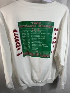 1992 National Champs Sweatshirt XL