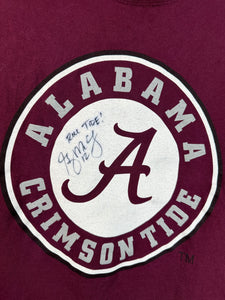 Alabama Greg McElroy Autographed T-Shirt Medium