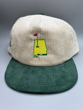 Load image into Gallery viewer, Corduroy Alabama Vintage X Masters Custom Green Snapback
