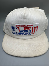 Load image into Gallery viewer, 1987 Minnesota Twins World Champs Corduroy Snapback Nonbama
