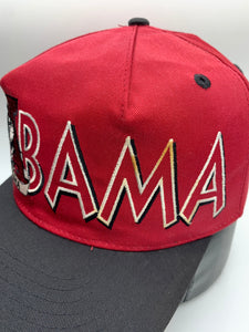 Vintage Alabama Spellout Two Tone Snapback Hat