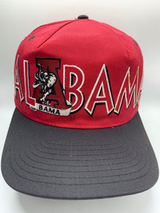 Vintage Alabama Spellout Two Tone Snapback Hat