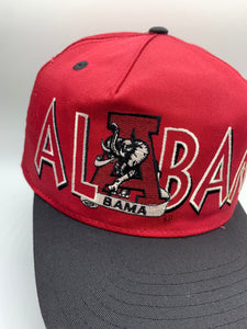 Vintage Alabama Spellout Two Tone Snapback Hat