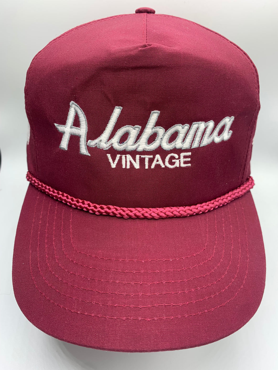 Alabama Vintage Script Rope Strapback Hat
