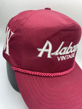 Load image into Gallery viewer, Alabama Vintage Script Rope Strapback Hat
