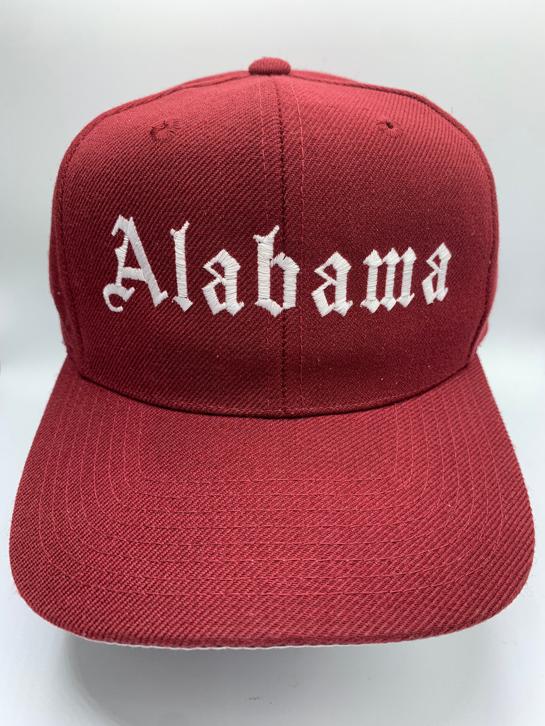 Old English Alabama Vintage Spellout Snapback Hat