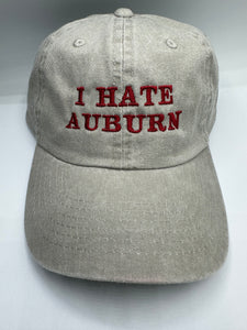 I Hate Auburn Baseball Cap Game Day Custom Hat