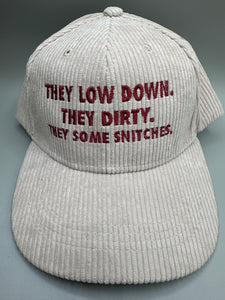 Low Down, Dirty, Some Snitches Game Day Custom SnapBack Hat