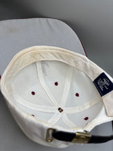 Load image into Gallery viewer, Vintage Alabama X Braves Script A Two Tone Strapback Hat
