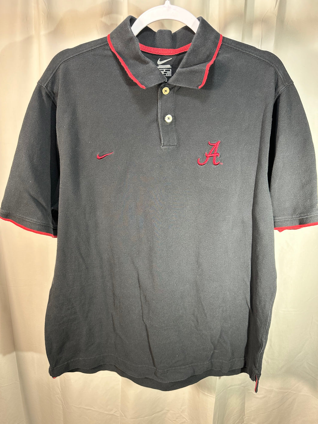 Nike X Alabama Y2K Black Polo Shirt Large