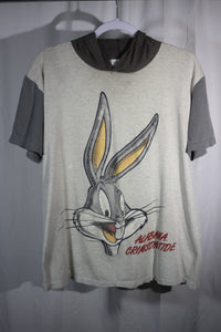 Vintage Alabama X Bugs Bunny Hoodie T-Shirt Medium