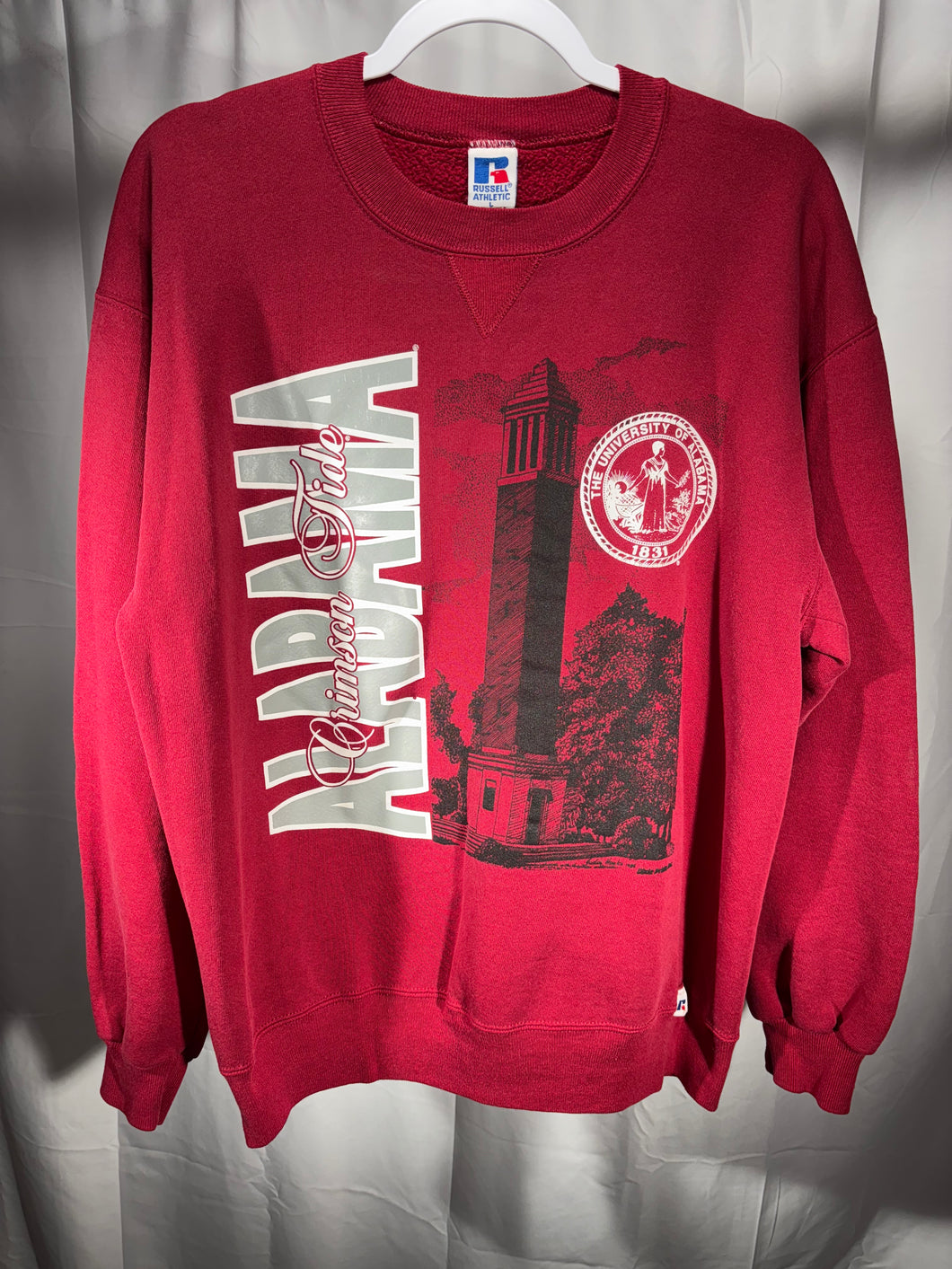 Vintage Alabama X Russell Denny Chimes Crewneck Sweatshirt Large