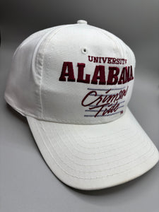 Vintage University of Alabama White Snapback Hat