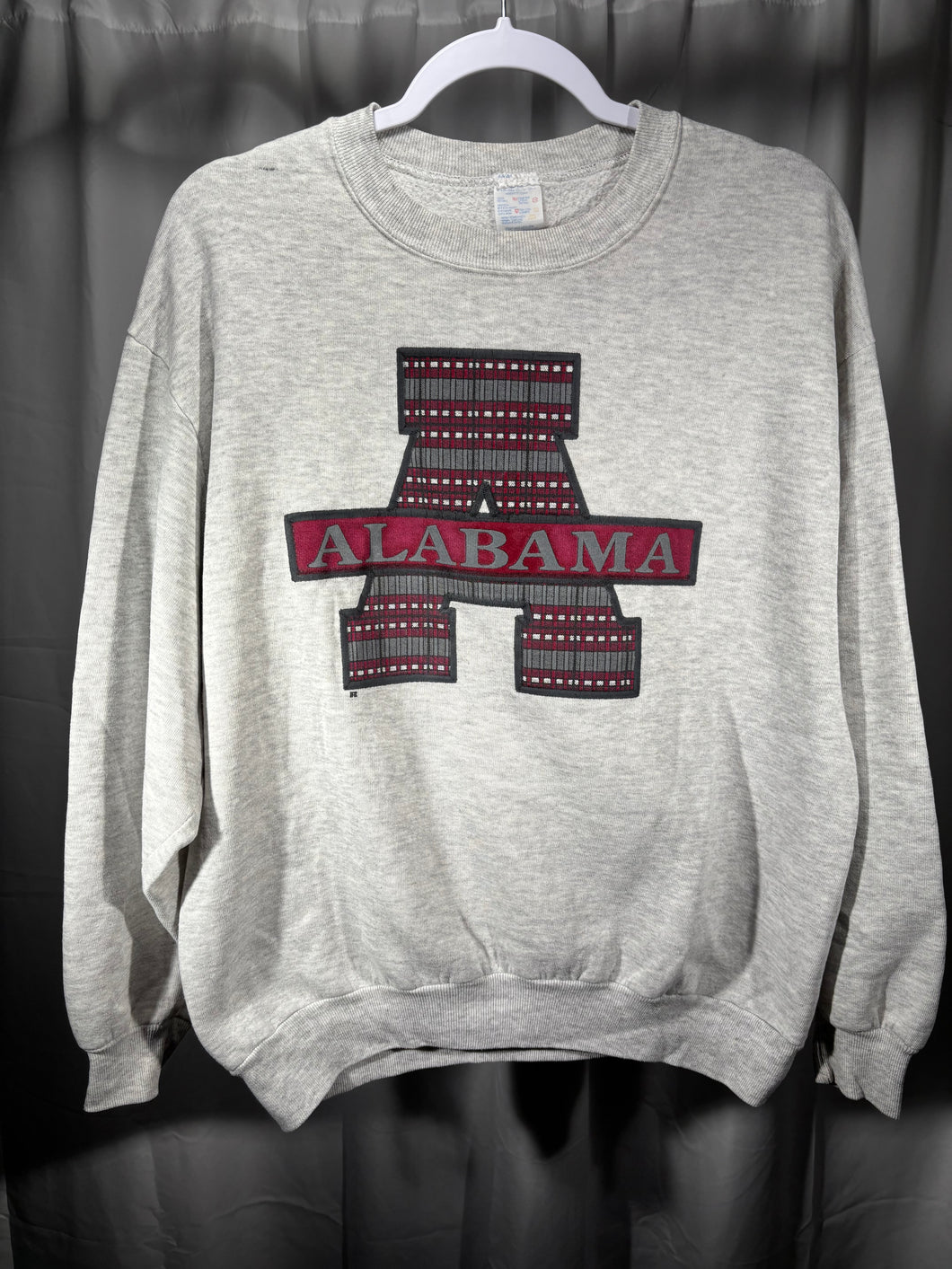 Vintage Alabama A Grey Crewneck Sweatshirt Large