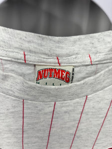 Vintage Nutmeg X Alabama Pinstriped T-Shirt Medium