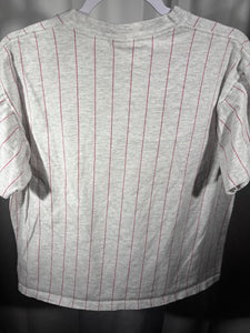 Vintage Nutmeg X Alabama Pinstriped T-Shirt Medium