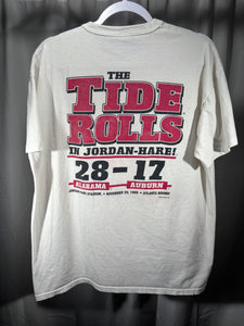 1999 Iron Bowl Russell White T-Shirt Large