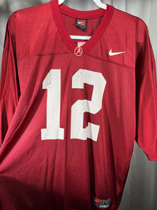 Nike X Alabama #12 Football Jersey Large