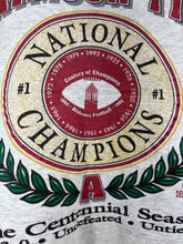 Load image into Gallery viewer, 1992 Centennial Season National Champs Grey Crewneck Sweatshirt Large
