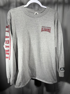 Vintage Starter X Alabama Grey Long Sleeve Shirt Medium