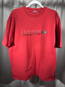 Vintage Alabama Embroidered Red T-Shirt XL