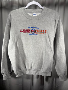 2009 National Championship Embroidered Grey Crewneck Sweatshirt Medium