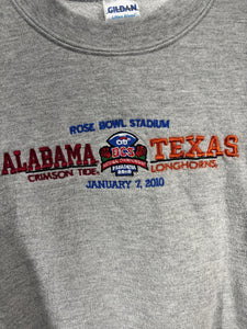 2009 National Championship Embroidered Grey Crewneck Sweatshirt Medium