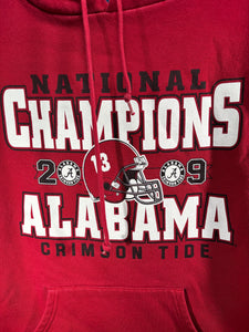 2009 National Champs Red Hoodie Sweatshirt Large