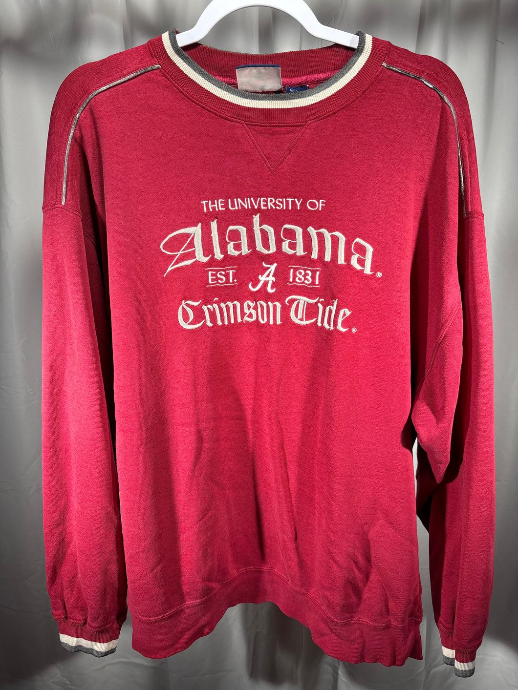 Vintage Alabama Embroidered Crewneck Sweatshirt Large