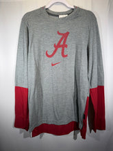 Load image into Gallery viewer, Alabama X Nike Team Issued CFP College Football Playoffs Grey/Crimson Long Sleeve Medium
