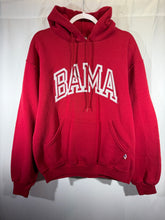 Load image into Gallery viewer, Vintage Bama X Russell Spellout Crimson Hoodie Sweatshirt Medium
