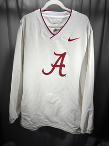 Nike X Alabama Team Issued White Pullover XXL 2XL