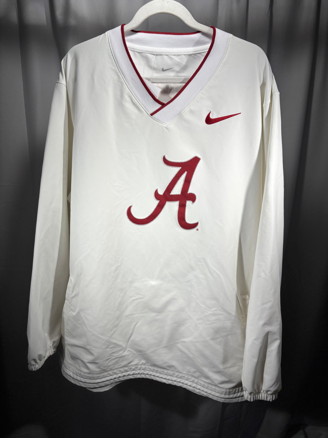 Nike X Alabama Team Issued White Pullover XXL 2XL