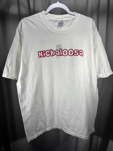 "Nickaloosa" Saban White T-Shirt XL