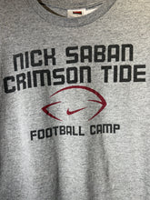 Load image into Gallery viewer, Nick Saban Football Camp Nike Grey T-Shirt Medium
