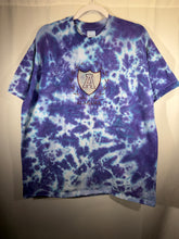 Load image into Gallery viewer, Vintage Alabama X Center Cut Purple/Blue Tie Dye T-Shirt Large

