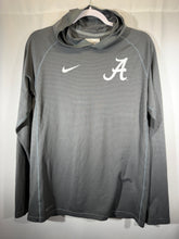 Load image into Gallery viewer, Alabama X Nike Team Issued Grey Lightweight Long Sleeve W Hood Small
